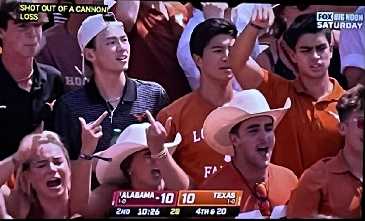“Hook ‘Em Horns special edition for the Bama game #HookEm #Texas #Alabama #football