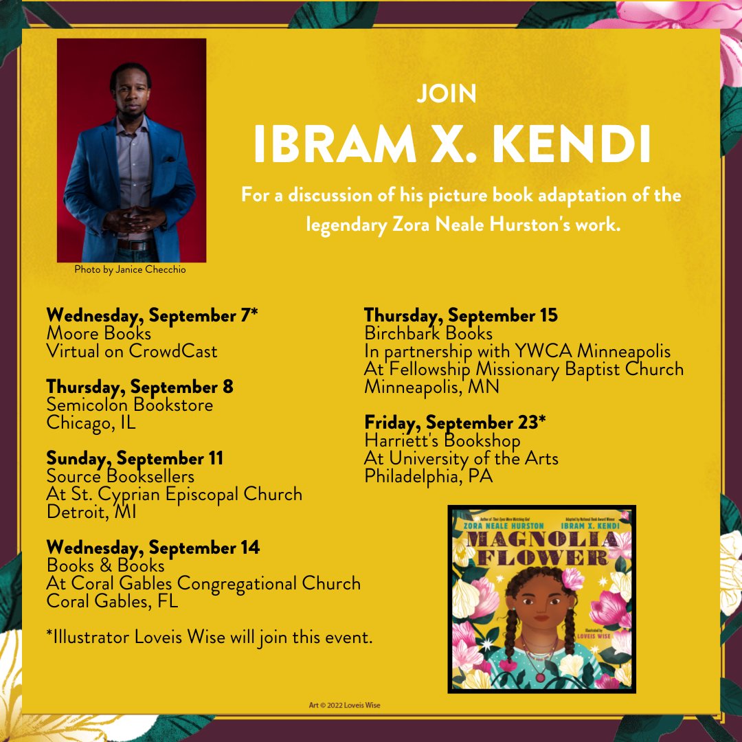 Detroit, see you tomorrow at 2pm ET! Get your tickets below. #MagnoliaFlower🌺

ibramxkendi.com/events