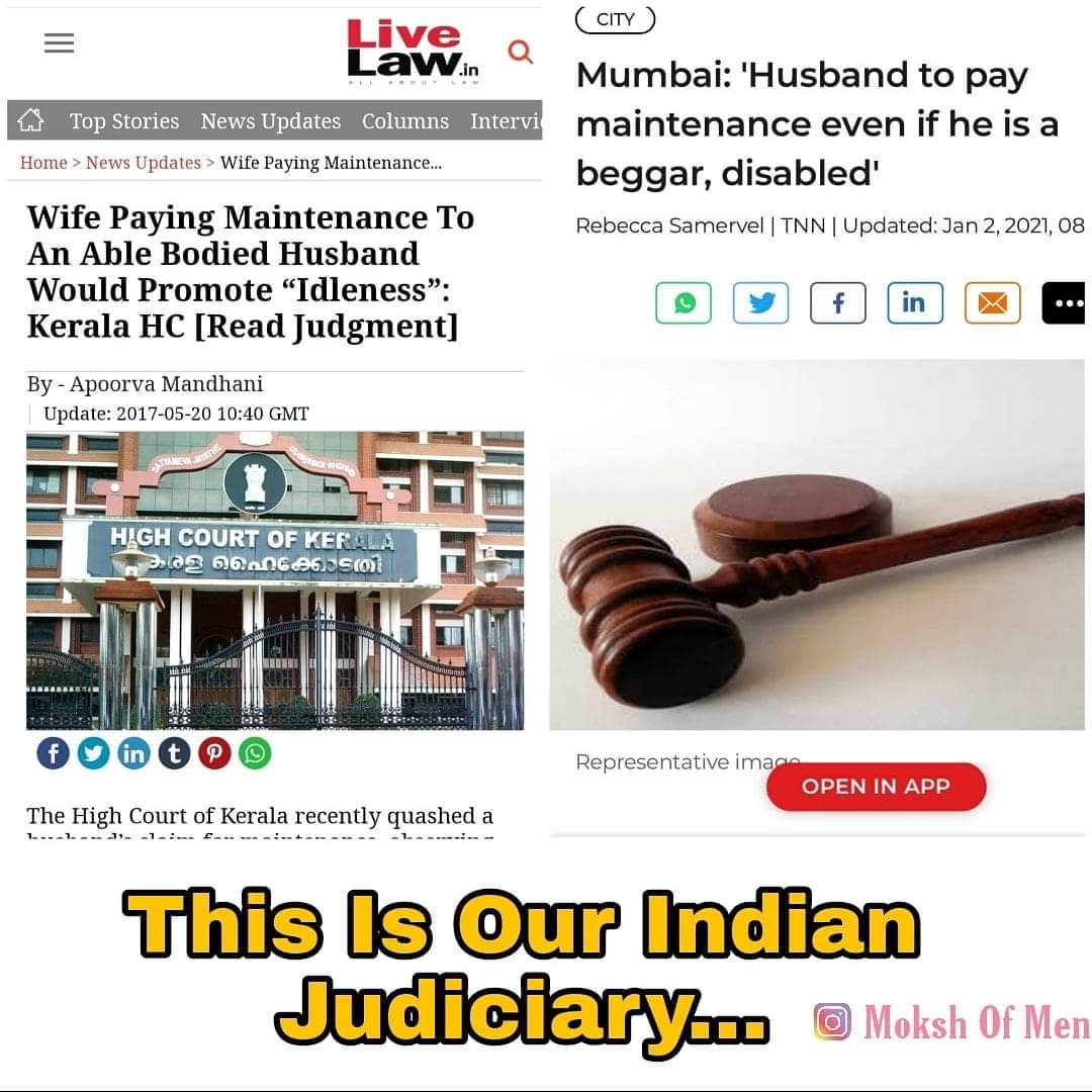 Ambar_SIFF_MRA's tweet photo. #BoycottMarriage #MarriageStrike Why? Because this is our Indian judiciary: https://t.co/feGnLbiuKw