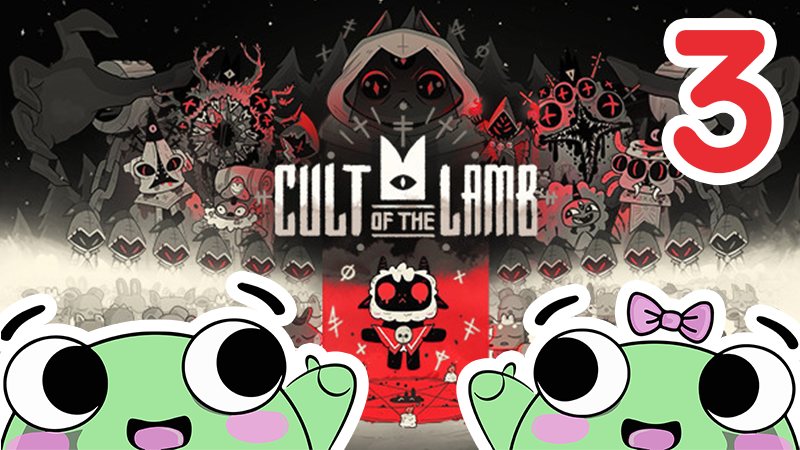 Dancinfrogs's tweet photo. Cult of the Frogs Finale~ We are playing Cult of the Lamb - we gotta turn everyone into a frog follower! This is also going to be our last stream.

https://t.co/pURDUF5iSZ
#frog #cultofthelamb #videogame #twitchgamer #rougelite #farmingsim #graphic #cute https://t.co/3s5d4KkIbu