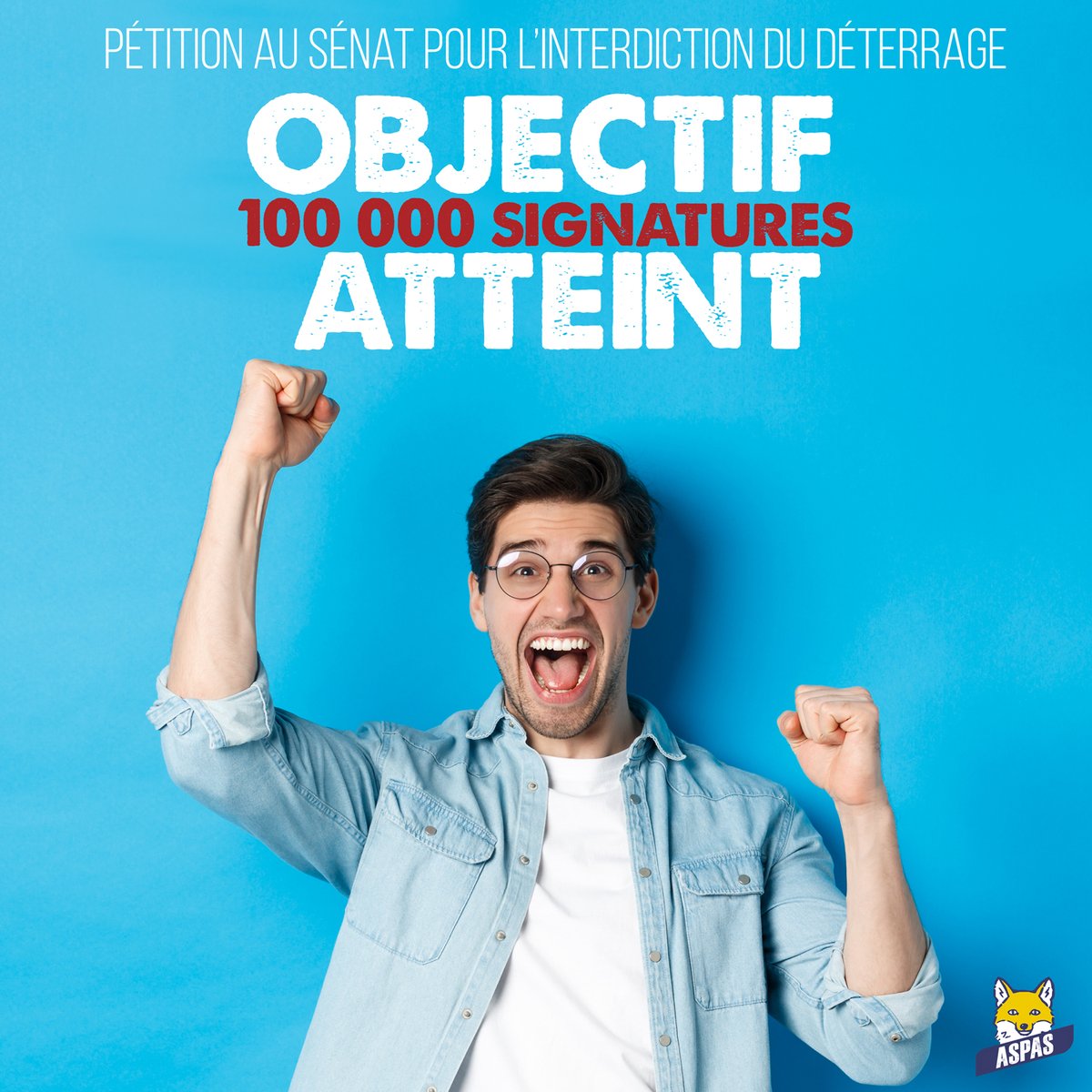 ASPASnature's tweet photo. VOUS L'AVEZ FAIT !! ON L'A FAIT !! 🥳🥳🥳
La #pétition déposée sur le site du @Senat pour demander l'interdiction du déterrage des blaireaux a dépassé ce 10/09/22 le seuil des 100 000 signatures, moins de 6 mois après sa mise en ligne ! MERCI à toutes et à tous ! #StopDeterrage https://t.co/Mo0babq7Ow