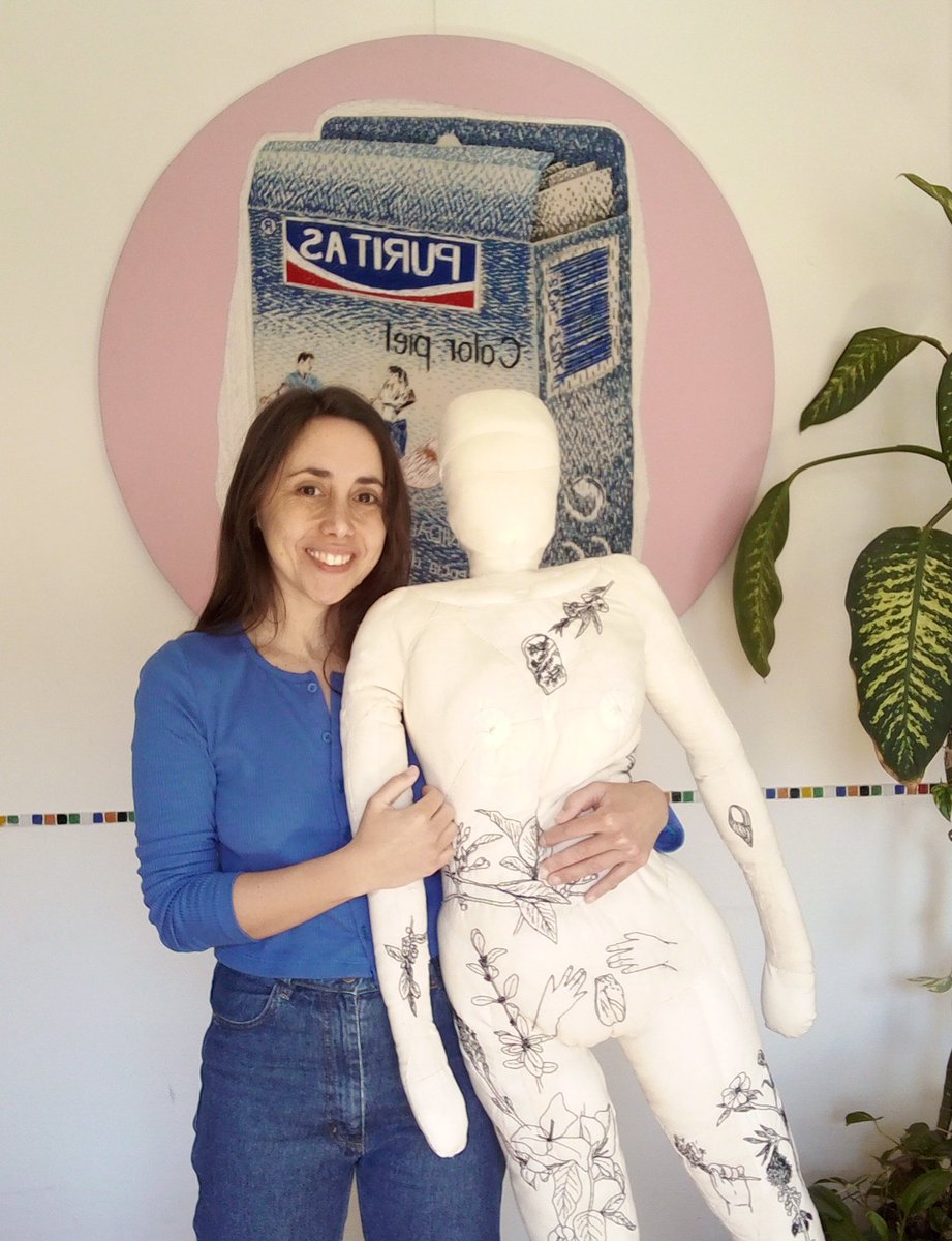 With my textile partner
