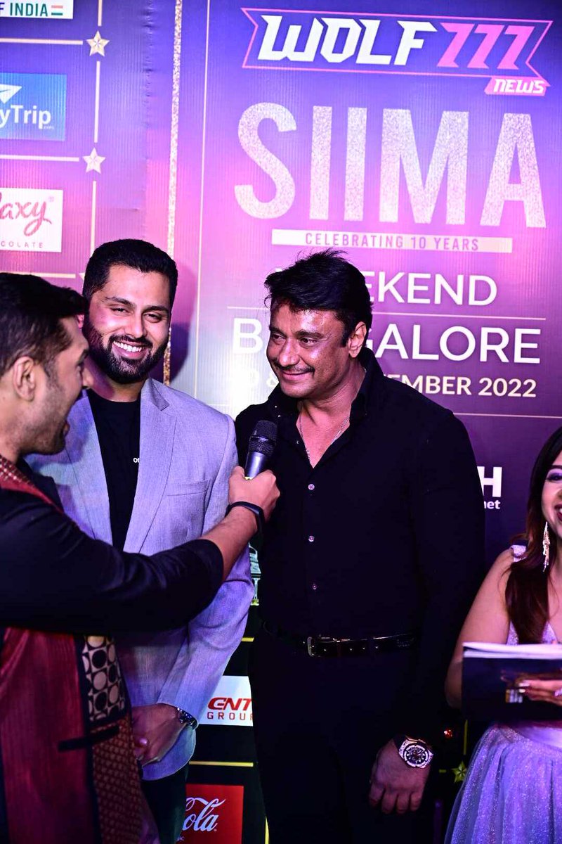 SIIMA (@siima) on Twitter photo Our Challenging Star <a href="/dasadarshan/">Darshan Thoogudeepa</a> arrived at the #10YearsOfSIIMA Celebrations.
Sponsors: <a href="/Wolf777news/">Wolf777News</a> @ConfidentGroup <a href="/officialskyexch/">SkyExch</a> #NVYTv <a href="/BharathiCements/">Bharathi cement</a> <a href="/GalaxyChocolate/">Galaxy Chocolate</a> <a href="/Hindware_India/">Hindware</a> <a href="/canarabank/">Canara Bank</a> <a href="/EaseMyTrip/">EaseMyTrip.com</a> <a href="/ParleFamily/">Parle Products</a> <a href="/CocaCola/">Coca-Cola</a> #HarmonyCity Our Challenging Star <a href="/dasadarshan/">Darshan Thoogudeepa</a> arrived at the #10YearsOfSIIMA Celebrations.
Sponsors: <a href="/Wolf777news/">Wolf777News</a> @ConfidentGroup <a href="/officialskyexch/">SkyExch</a> #NVYTv <a href="/BharathiCements/">Bharathi cement</a> <a href="/GalaxyChocolate/">Galaxy Chocolate</a> <a href="/Hindware_India/">Hindware</a> <a href="/canarabank/">Canara Bank</a> <a href="/EaseMyTrip/">EaseMyTrip.com</a> <a href="/ParleFamily/">Parle Products</a> <a href="/CocaCola/">Coca-Cola</a> #HarmonyCity