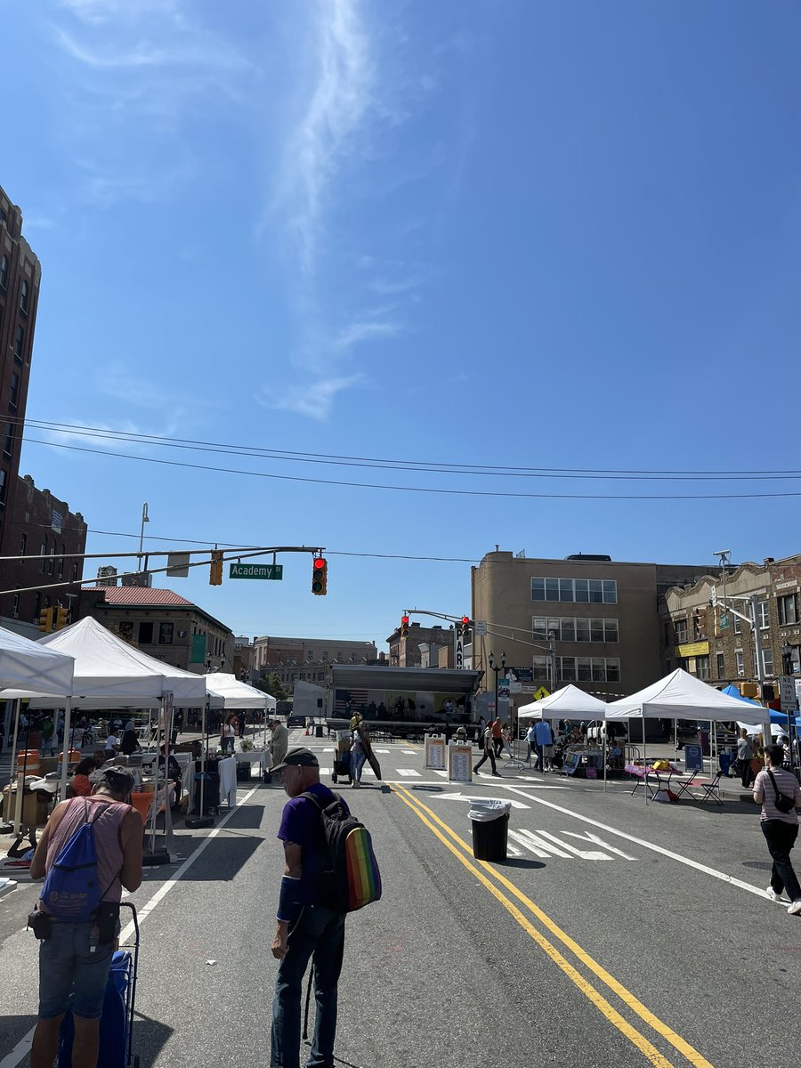 At Bergen Square Day! Lot of great vendors. Support local business &amp; help us advocate for our favorite branch of the Library!