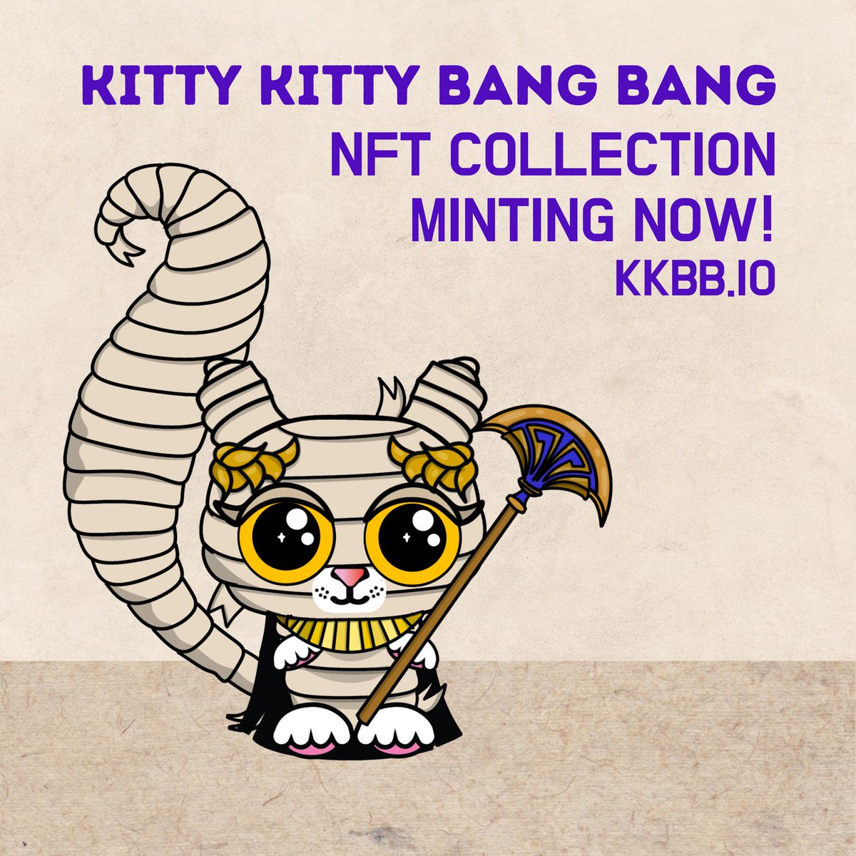 KKBB_NFT's tweet photo. What time is it? It’s the purr-fect time to mint your own Kitty from the OG Kitty Kitty Bang Bang collection. https://t.co/PRhbduKebV

#nft #nftart #kittykittybangbang #kkbbnft https://t.co/RgWn0INSaK