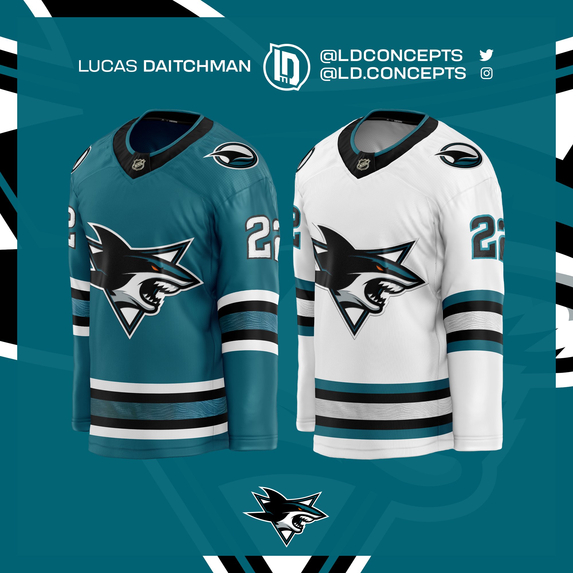 San Jose Sharks' new jerseys