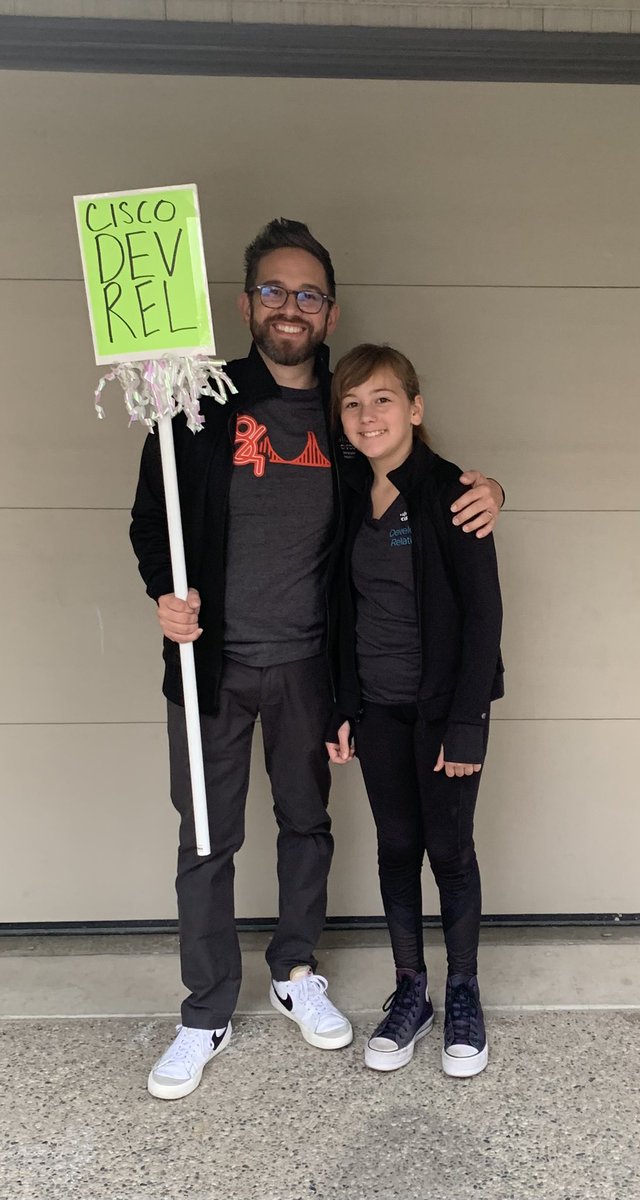 RyanRose's tweet photo. Me and the kid (one of them 🙂) representing @CiscoDevNet and @Cisco at the #HeartWalkBayArea in Walnut Creek. #heartwalking https://t.co/pVsE7wqSC0