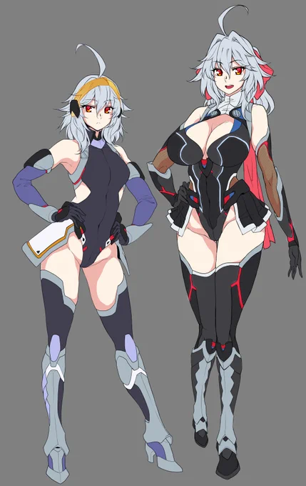 ストさんち【 】の未来ちゃん対魔忍ver.と姉の来歌ちゃんSF対魔衣装ver.を並べてみた改めて見なくてもめちゃくちゃえっちな姉妹だな...  