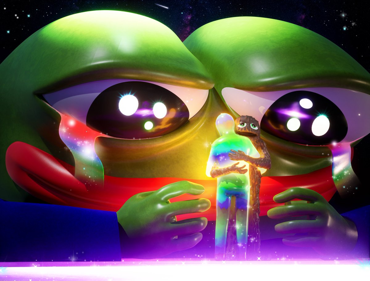 There's only love in pepe's eyes 😍

Rainbow Hug 🌈

<a href="/jaggedsoft/">jagged</a> <a href="/GenesisNFTworld/">GENESIS​_AVATAR</a> <a href="/hedzmaster/">hedz</a> <a href="/Matt_Furie/">𝓜𝓪𝓽𝓽 𝓕𝓾𝓻𝓲𝓮</a> #nftart #pepethefrog #nftcollector #nft3D #NFTlover #NFTartists #frogfam