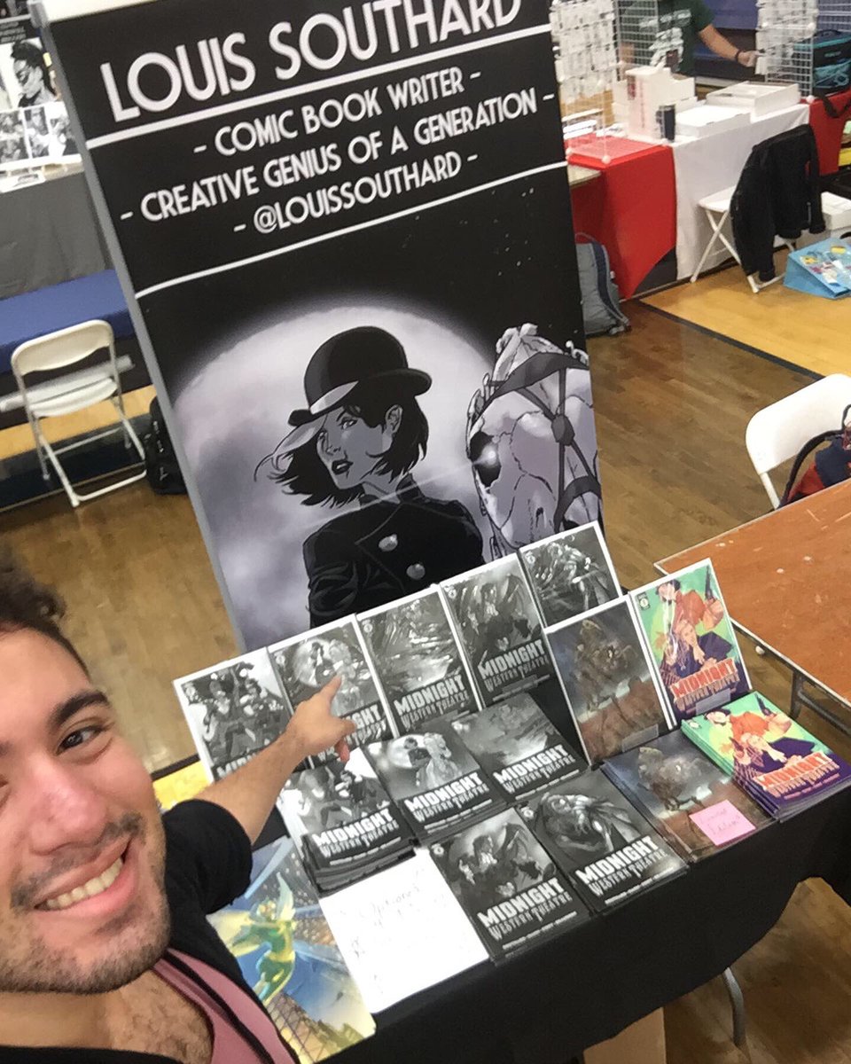 louisjsouthard's tweet photo. Change your life forever by meeting me at ZappCon today! I’ll be in artist alley so come on by and hang out!
#comiccon #zappcon #comics #artistalley #midnightwesterntheatre #convention #comicbooks https://t.co/YJILGrq3hT