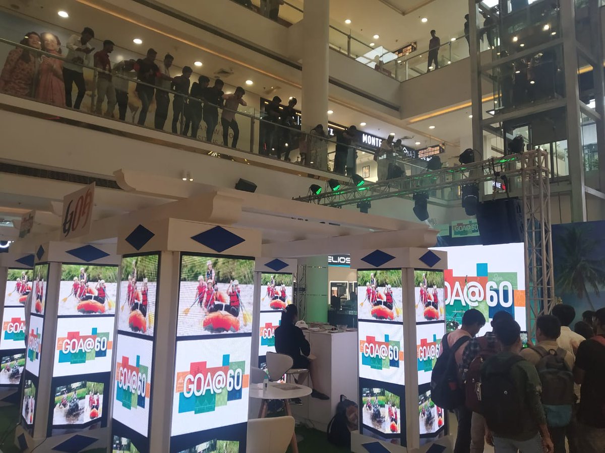 TourismGoa's tweet photo. Here are some glimpses from Day 2 of the ongoing road show by the Dept of information and Publicity, Govt. of Goa @PIB_Panaji to celebrate Goa@60 at Nexus Ahmedabad One Mall.
Come Celebrate Goa.
.
#Ahmedabad #goa@60 #goaroadshow #incredibleindia #60years #goa https://t.co/EoqAa29vLn
