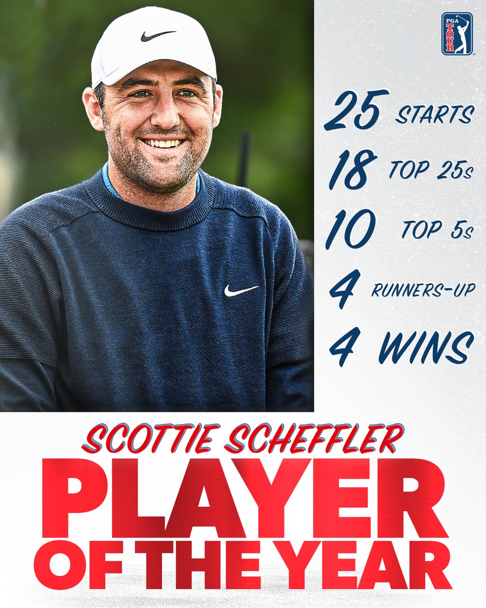Scheff's kiss 🤌

Scottie Scheffler is the 2022 PGA TOUR Player of the Year.