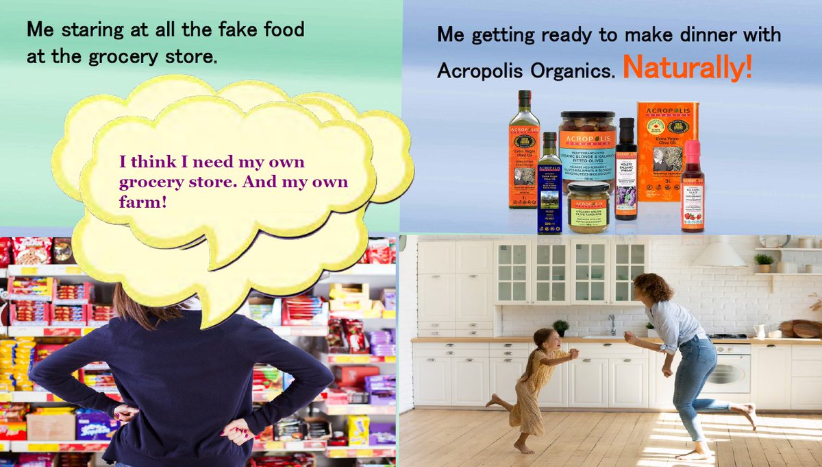 Skip the convenience food section at the grocery store this weekend and  stock up your pantry with Acropolis Organics' selection of REAL Ingredients. 🛒 😃 
#acropolisorganics #weekend #homemade #realfood  #delicious #yum  #farm  #healthyfood  #olive #oliveoil #groceryshopping