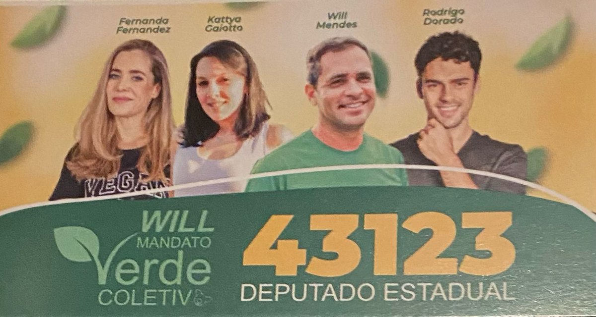 Já tem candidado para deputado estadual? Apresento o nosso Mandato Verde Coletivo, 1 voto que vale por 4! #deputadoestadual #deputadosp #mandatocoletivo #pv #pelosanimais <a href="/partidoverde/">Partido Verde</a>