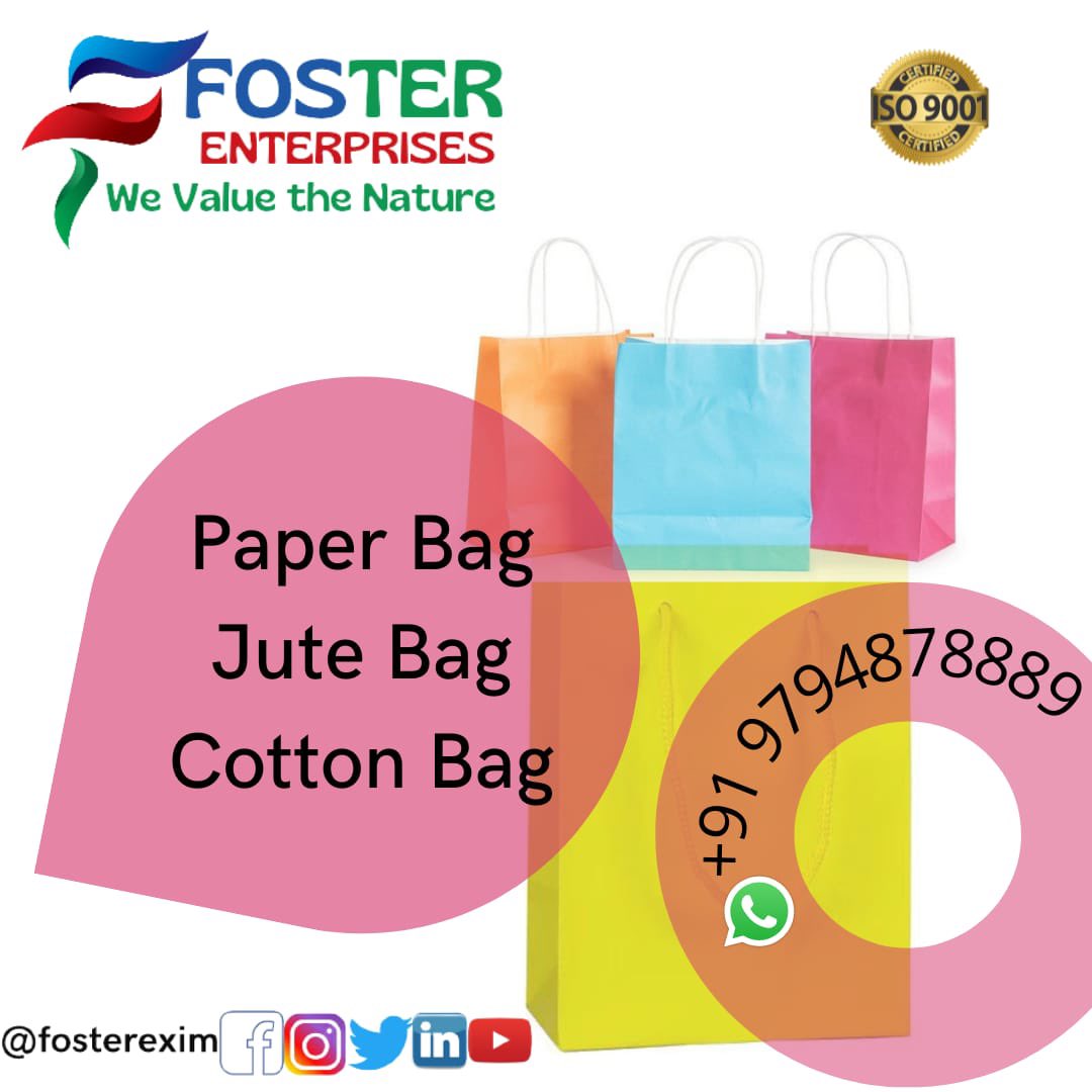 fosterexim's tweet photo. Eco friendly and durable.
#ecofriendly #sustainable #reusablebags #plasticfree #dontuseplastic #help #earth #environment #reuse #recycle #savetheplanet #plasticfree #plasticbagban #plasticbag
Feel free to contact us
Foster enterprises
+91 9794878889
https://t.co/MmisvcSjot https://t.co/Von05GVAHt