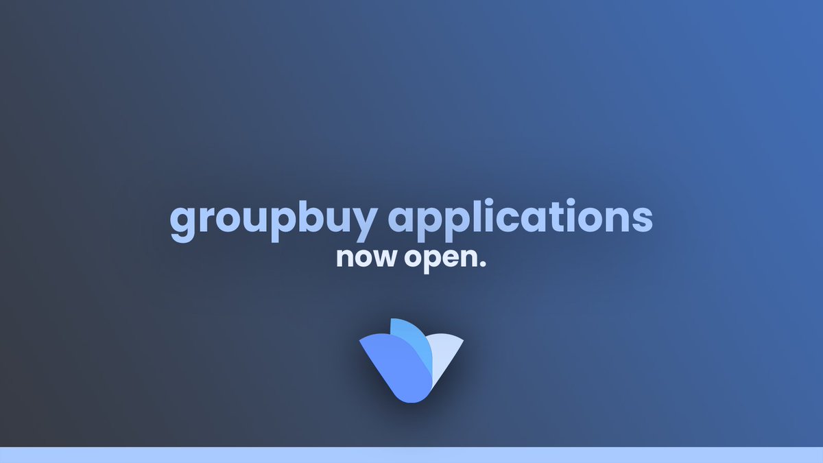issueify's tweet image. 👥 Our groupbuy application is now open! If you happen to be an Owner/Admin of a group or bot, then fill out this form attached! If you aren't then feel free to @ your favourite groups and bots below!

groupbuys.isfy.sh