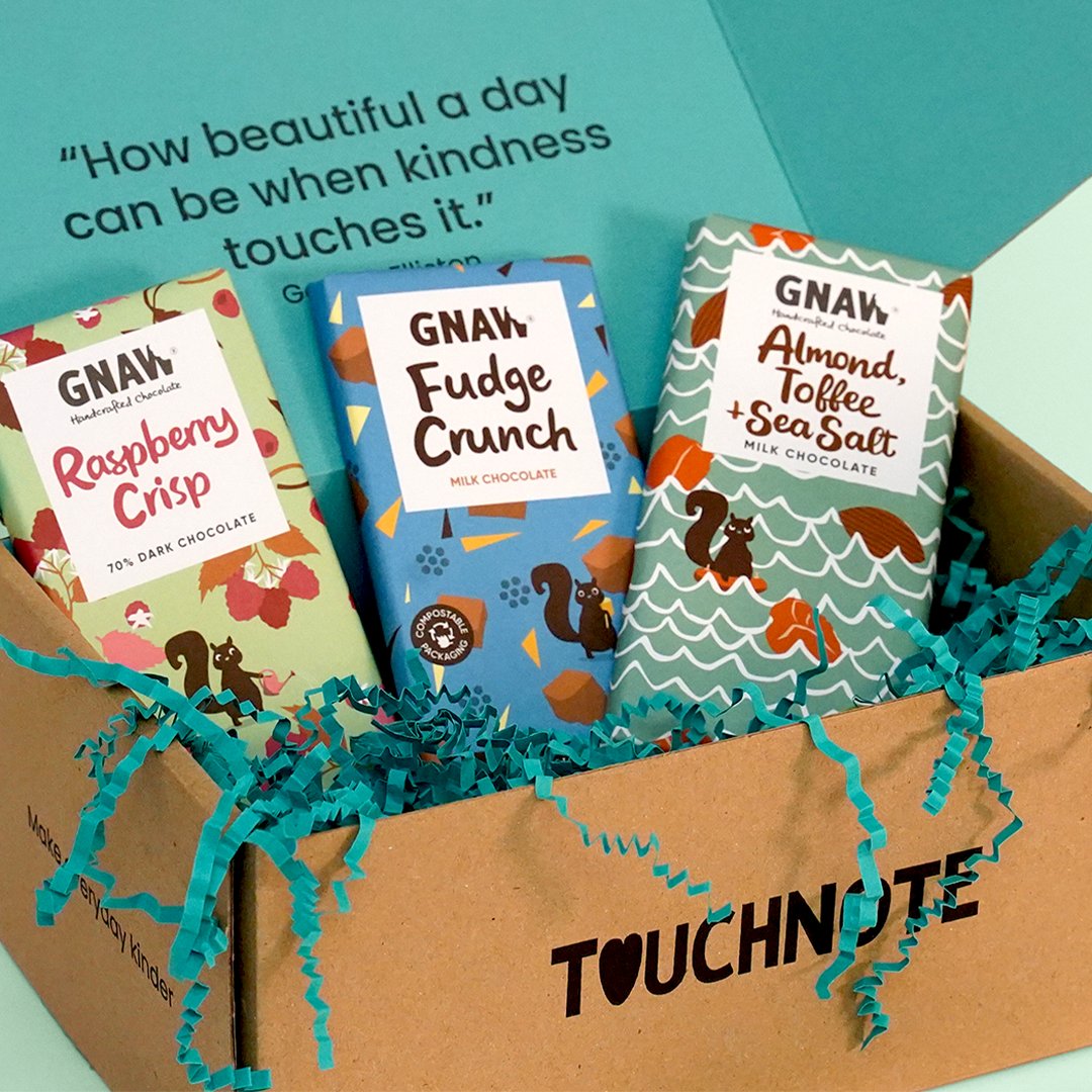 touchnote's tweet photo. Why not send a special extra treat to your loved ones. We promise that our GNAW chocolate bars are absolutely delicious! π«
#GNAW #GNAWchocolate #chocolatelover #TouchNote #giftinspo #spreadkindess https://t.co/sL26DwQ8oY