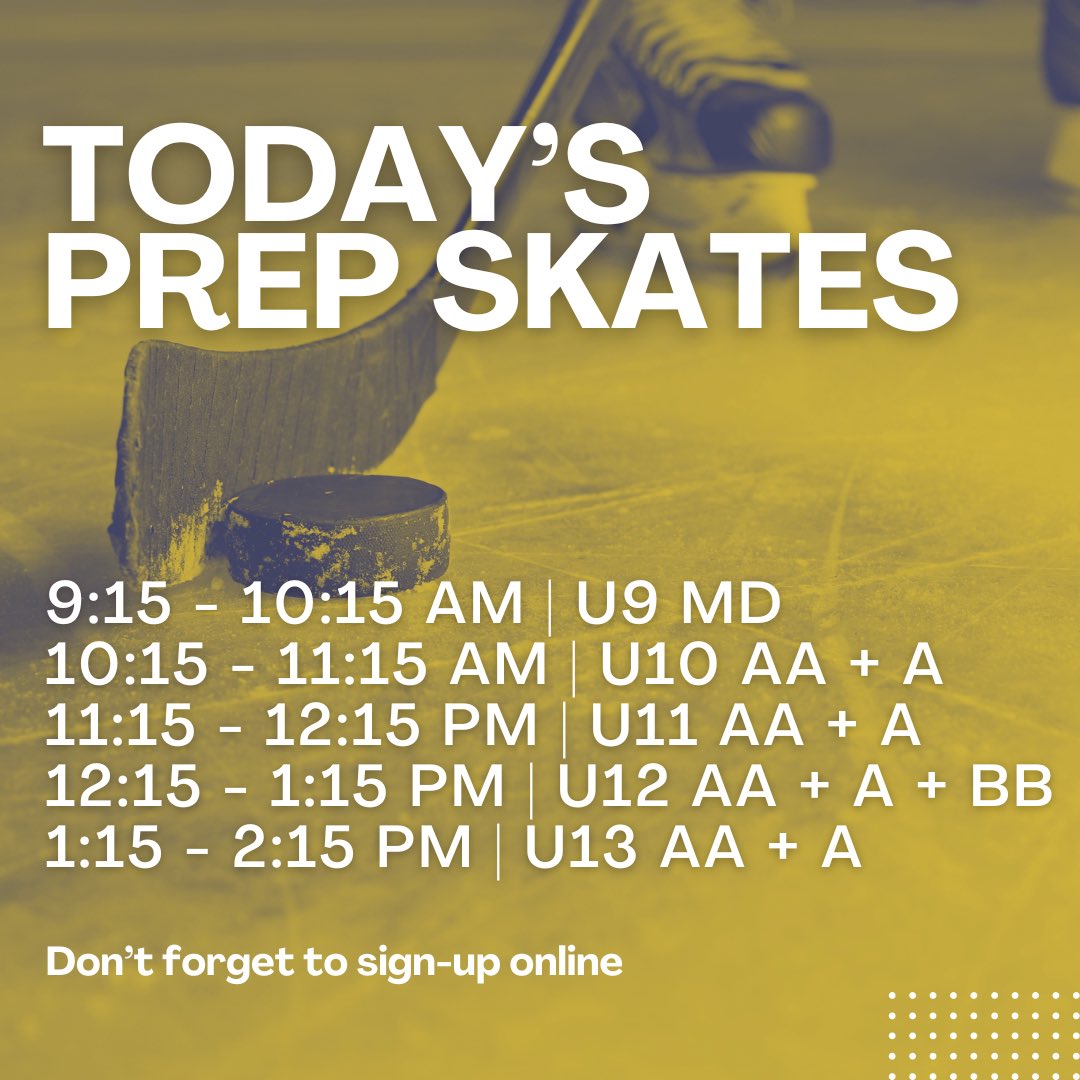bramptonhockey's tweet photo. It’s great to be back at the rink on a Saturday morning! Today’s Prep Skates are at Earnscliffe Pad 2 #bramptonhockey #hockeydevelopment #omha #competitivehockey #mdhockey #minordevelopment #hockeyskills #hockey #hockeygame #hockeytraining #hockeyprogram #rephockey #hockeytryouts https://t.co/JoAraJhXnu