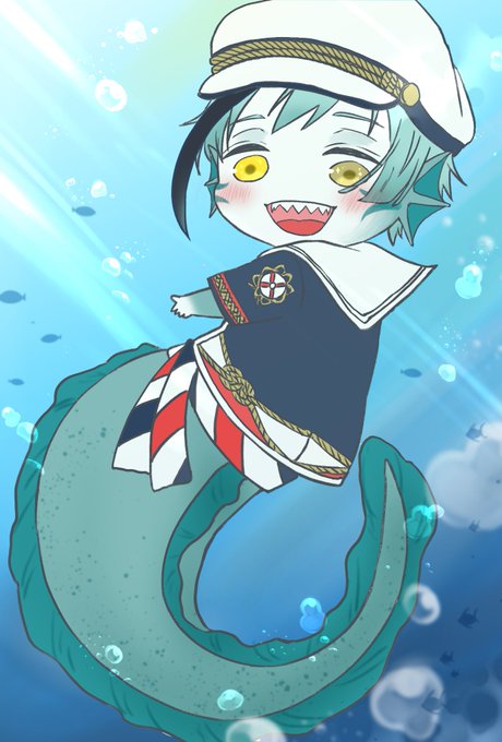 ポートフェスト稚魚フロ #twstファンアート  #ツイステファンアート 