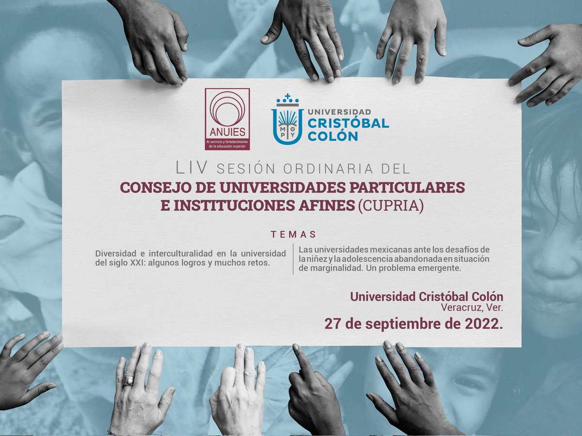 ucristobalcolon's tweet photo. Seremos anfitriones en la UCC de la sesión anual del Consejo de Universidades Particulares e Instituciones Afines #CUPRIA de la @ANUIES.
Se trata del órgano colegiado que coordina el trabajo de las instituciones particulares asociadas.
https://t.co/1E8Wohk1V6 https://t.co/fKDuu3OHMr