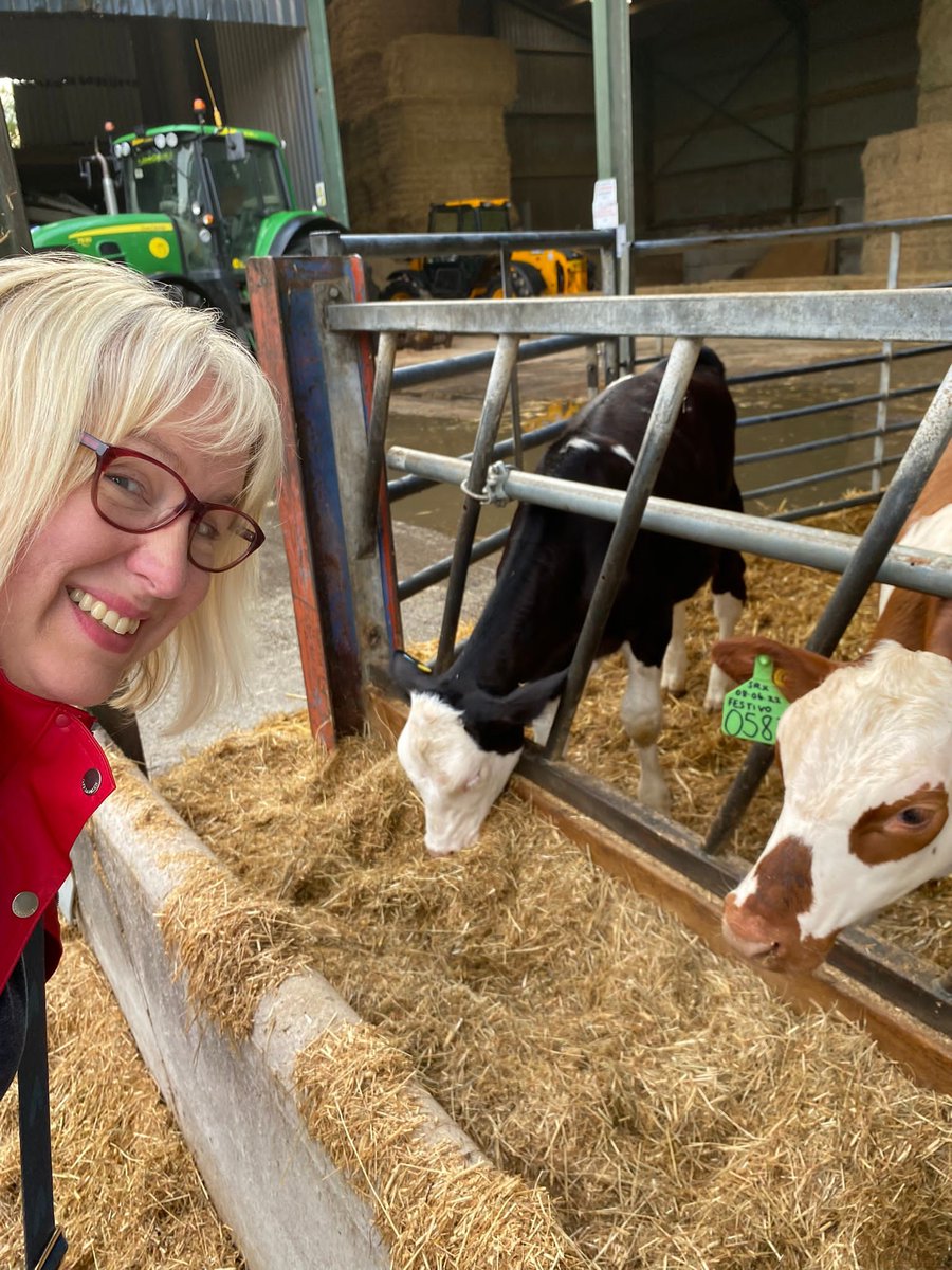 haslingtonwi's tweet photo. Our visit to Tom &amp; Karen's 'Prize Winning' Halton Farms at Congleton, on Friday was organised by Janet Heath.  We had a 'trailer' tour of the farm, visited the calves and had a go at milking and enjoyed tea and cakes.  An enjoyable and interesting visit https://t.co/py2kWskc6i