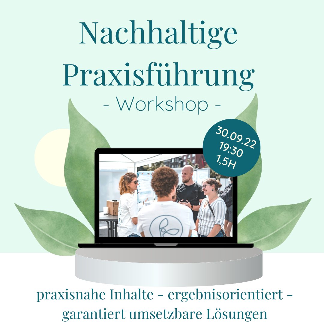 Privat verzichtest du auf Plastik und im Beruf bist du gezwungen Einmalmaterialien aus Plastik zu verwenden? Mit Praxis ohne Plastik erfährst Du, wie du deinen Praxisalltag nachhaltiger gestaltest. Melde dich jetzt für unseren interaktiven Workshop an!
praxisohneplastik.de/pages/infos-an…
