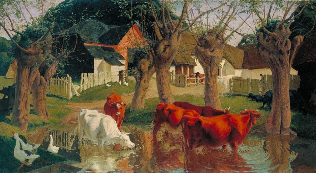 TateArtBot's tweet photo. James Bateman, Pastoral, 1928 #jamesbateman #museumarchive https://t.co/Wj1BJHxiqZ https://t.co/zzcdXPmC5V