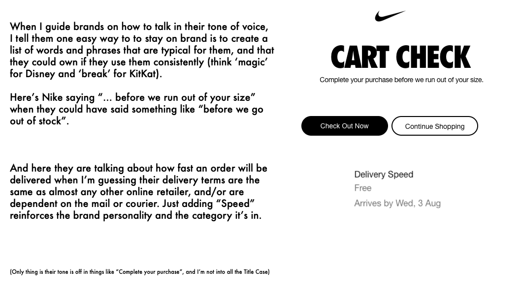 VikkiRossWrites's tweet photo. One for #brandconsistency fans...

#CopywritersUnite https://t.co/rXObDsQVIG