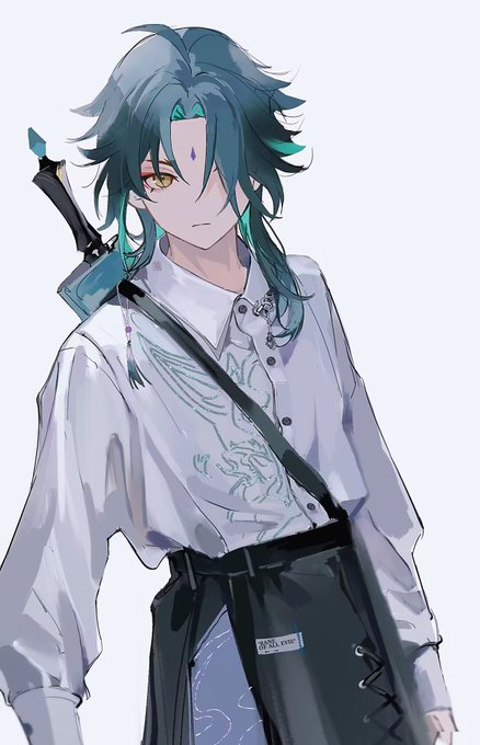 #xiao 火速画了官周的印象服! 