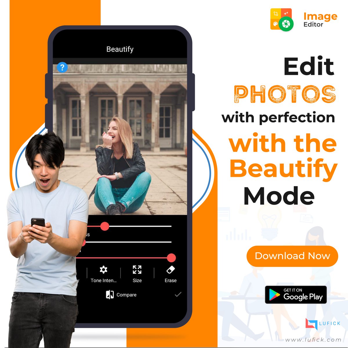 Lufick3's tweet photo. Beauty mode helps you look your best in every photo you take. Enable Beauty mode to create more beautiful photos: Edit with perfection with the Image Editor app.
Download the image Editor App today.
https://t.co/1PKOsQn8uw
#snapimageeditor #photoeditorapp #indianapp #india https://t.co/MGtuJtgMU7
