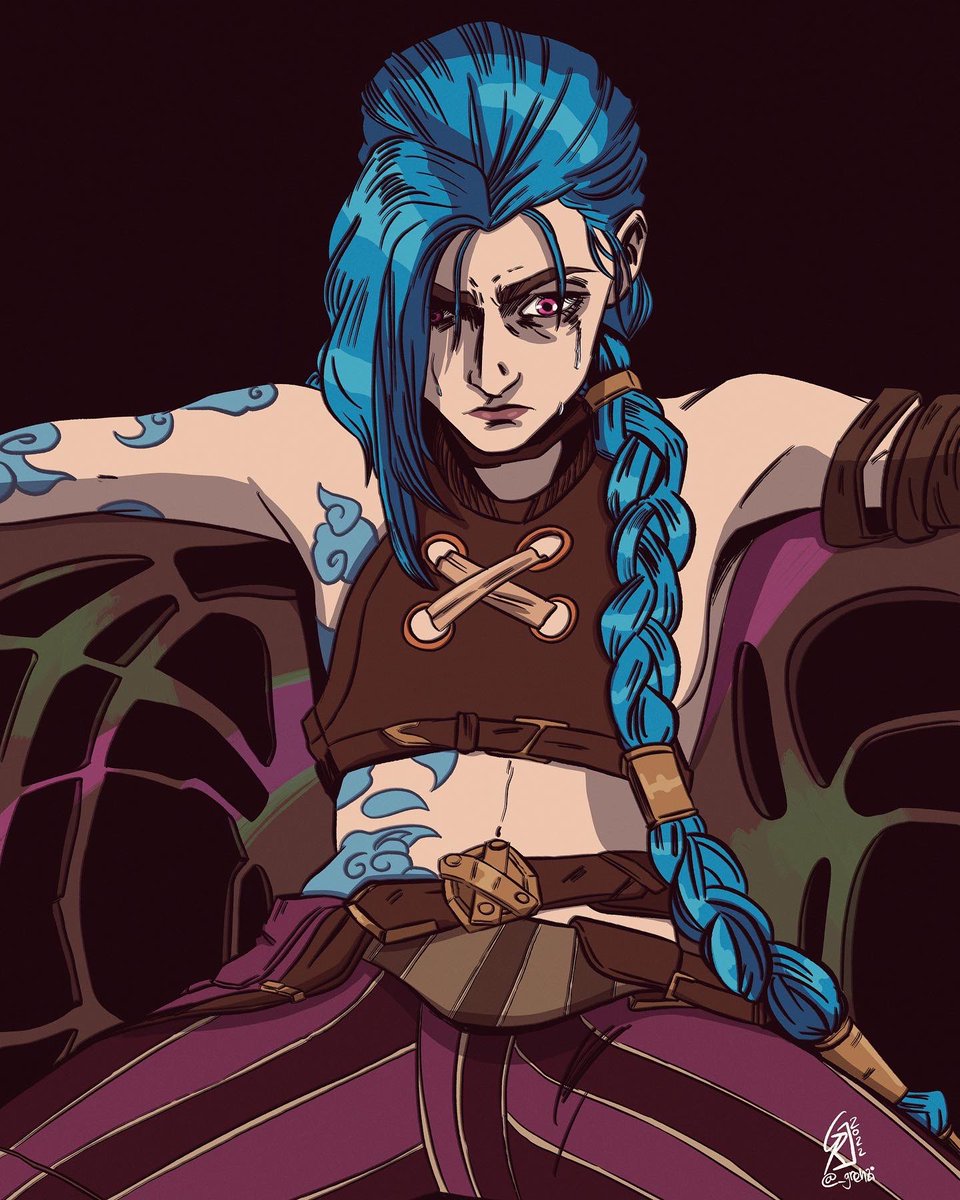 _grenzi's tweet image. While I ever get tired of drawing #Jinx ?
