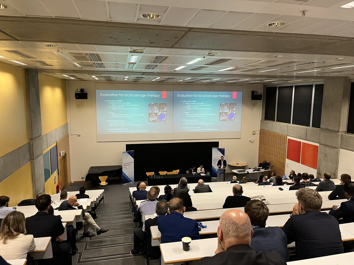 IP_London's tweet photo. Our final plenary session is chaired by Dr Abdulla Uthman and @ederbrazaojr and explores the options for managing prostate cancer in the salvage setting: is surgery, radiotherapy, or ablation the answer? @cathcartsurgery argues in favour of surgery! #IPmasterclass22 https://t.co/DXcawF9PiA