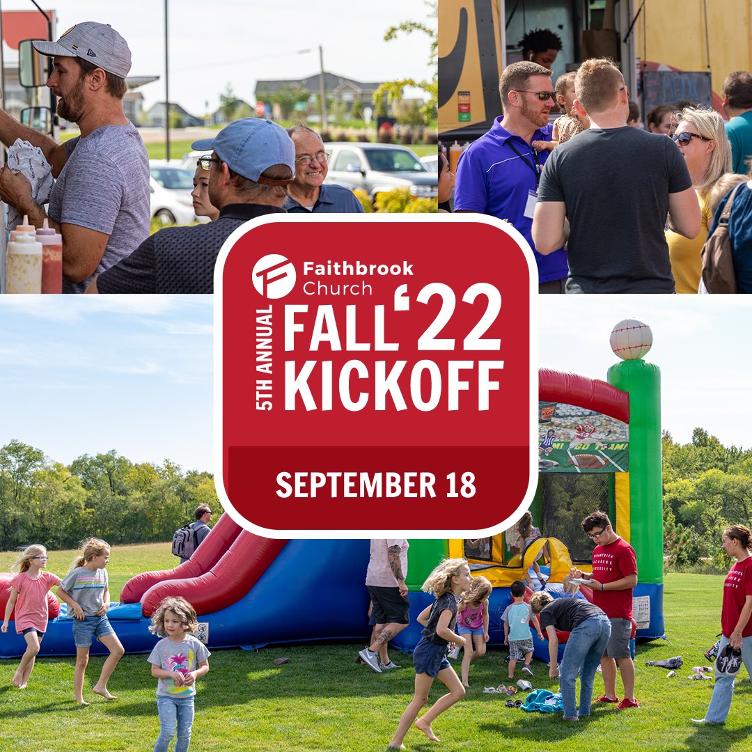 faithbrookmn's tweet photo. Can’t wait for next weekend! Services at 9 &amp; 10:30a followed by great food 🍕🌮 and fun 🎉! https://t.co/ywps5A3nxQ