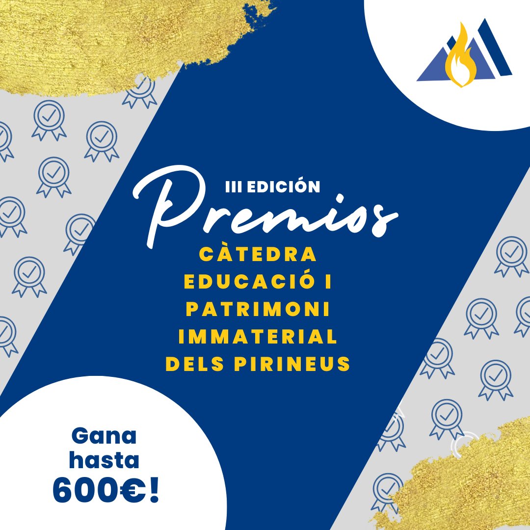 CatedraPirineus's tweet photo. 🏅 Una vez más, presentamos la 3.ª edición de nuestros Premios! #cepip
📂 Si durante el curso 21-22 has presentado un TFG o un TFM relacionado con los ámbitos de investigación de la Cátedra, consulta las bases de los premios: https://t.co/lgXaYmT0Vo
#premios #investigación https://t.co/b7NYNKT8GX