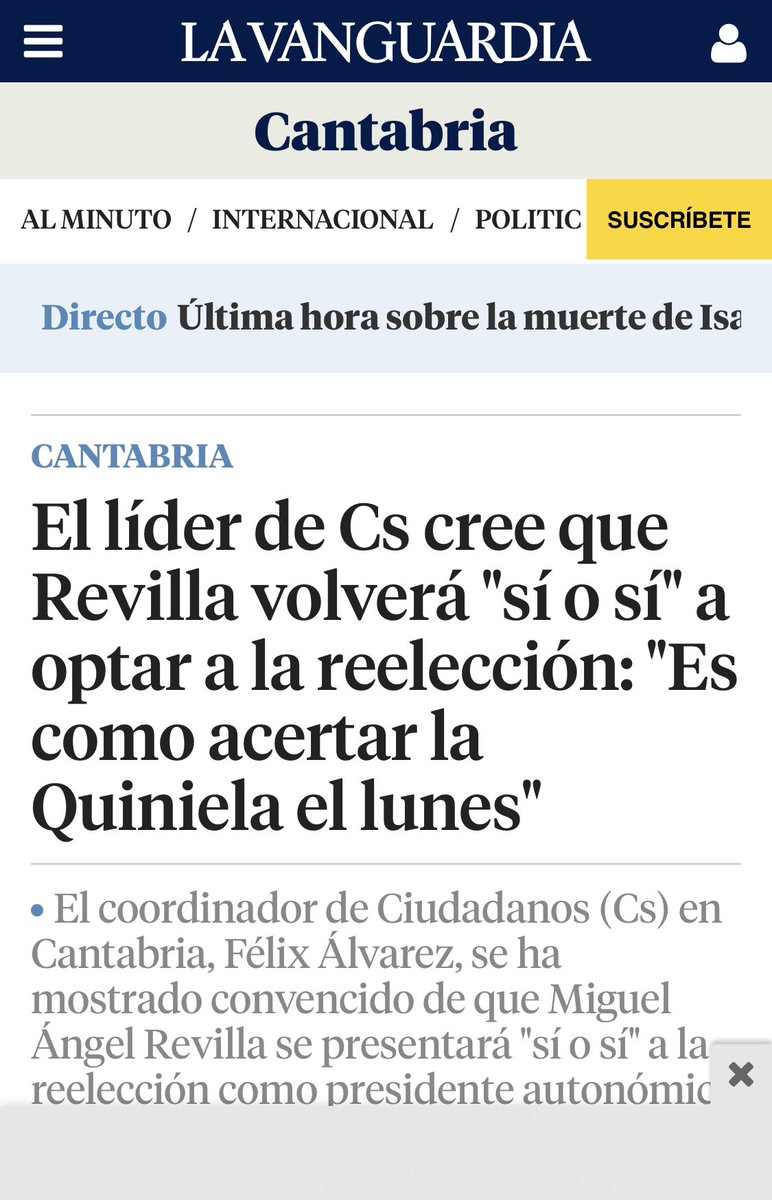 Felisuco_'s tweet photo. El viernes un periodista me preguntó si creía que Revilla se presentaría  como candidato a la presidencia de Cantabria 

Esta fue mi respuesta: “Esto es como acertar la quiniela el lunes, se presenta sí o sí”.

Y eso que en 2007 dijo que sería la última vez.  🤦🏻 https://t.co/9GqKNwphlD