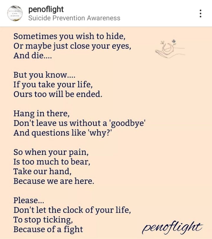 ♡There is hope, even when your brain tells you there isn't.♡ 
<a href="/MHBlogAwards/">Mental Health Blog Awards</a>  @NIMHgov  <a href="/UN_Women/">UN Women</a>  <a href="/WFMH_Official/">World Federation for Mental Health</a>  <a href="/WMHDay/">WorldMentalHealthDay</a>  <a href="/WHO/">World Health Organization (WHO)</a>  <a href="/UN/">United Nations</a>