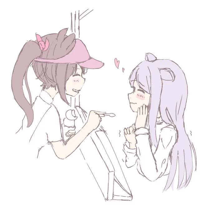 前から描きたかったシチュ 