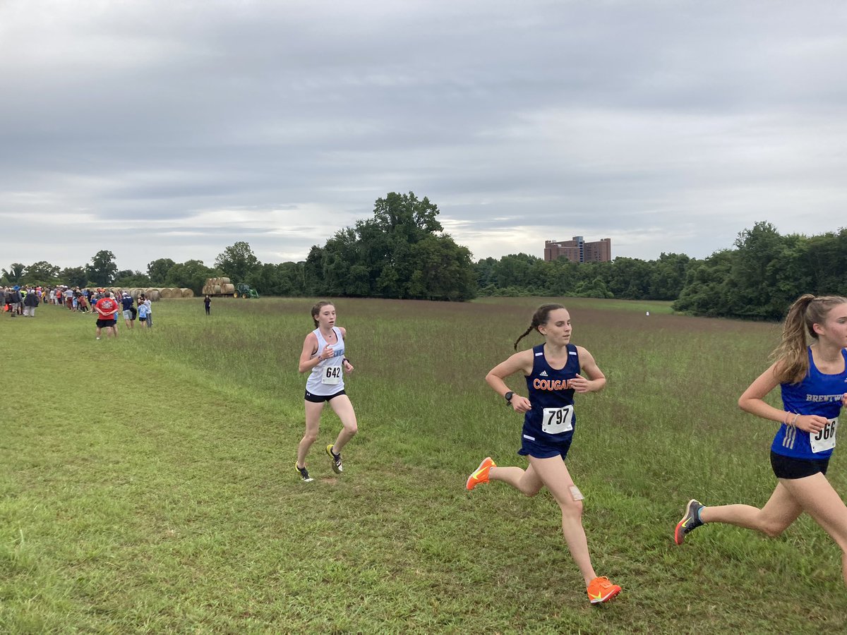 erickspears24's tweet photo. Varsity girls on the course. Go Cougars! @wcsCHS @wcsCHSxc @CHSCAC https://t.co/X1S2gw5s3p