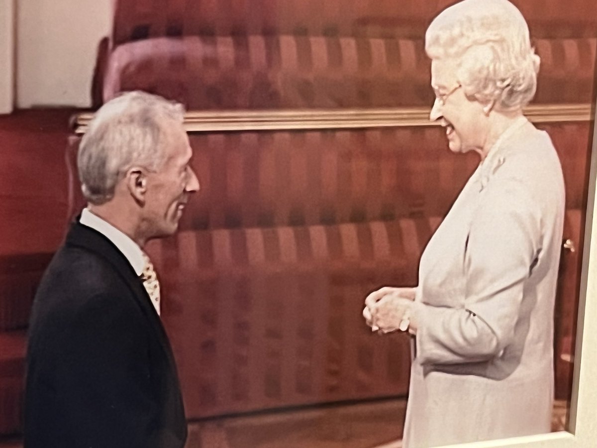 AnnDuffieldnews's tweet photo. George receives his MBE from The Queen for “Services to Horse Racing” a wonderful and special day. What a lady. Racing will miss her unwavering support terribly. https://t.co/biAgufr6wI