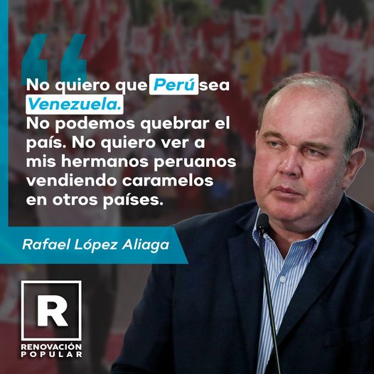 Kelly09455152's tweet photo. 💠Rafael López Aliaga LA MEJOR OPCIÓN. ÚNICA OPCIÓN!!
Los demás candidatos son aliados al gobierno que destroza nuestro querido país.
#Porky #RenovacionPopular #RafaelLopezAliaga https://t.co/9q3k8YuEcB