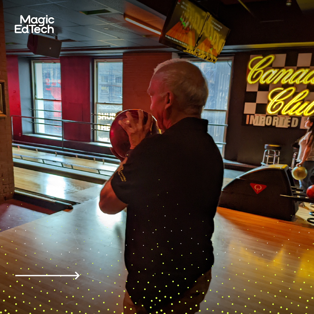 magicedtech's tweet photo. Check out how our team likes to have some fun after work! Any guesses who got the most strikes?
#bestplacetowork #GreatPlaceToWork #gptw #fun #MagicEdTech https://t.co/3YQPQQkcpk