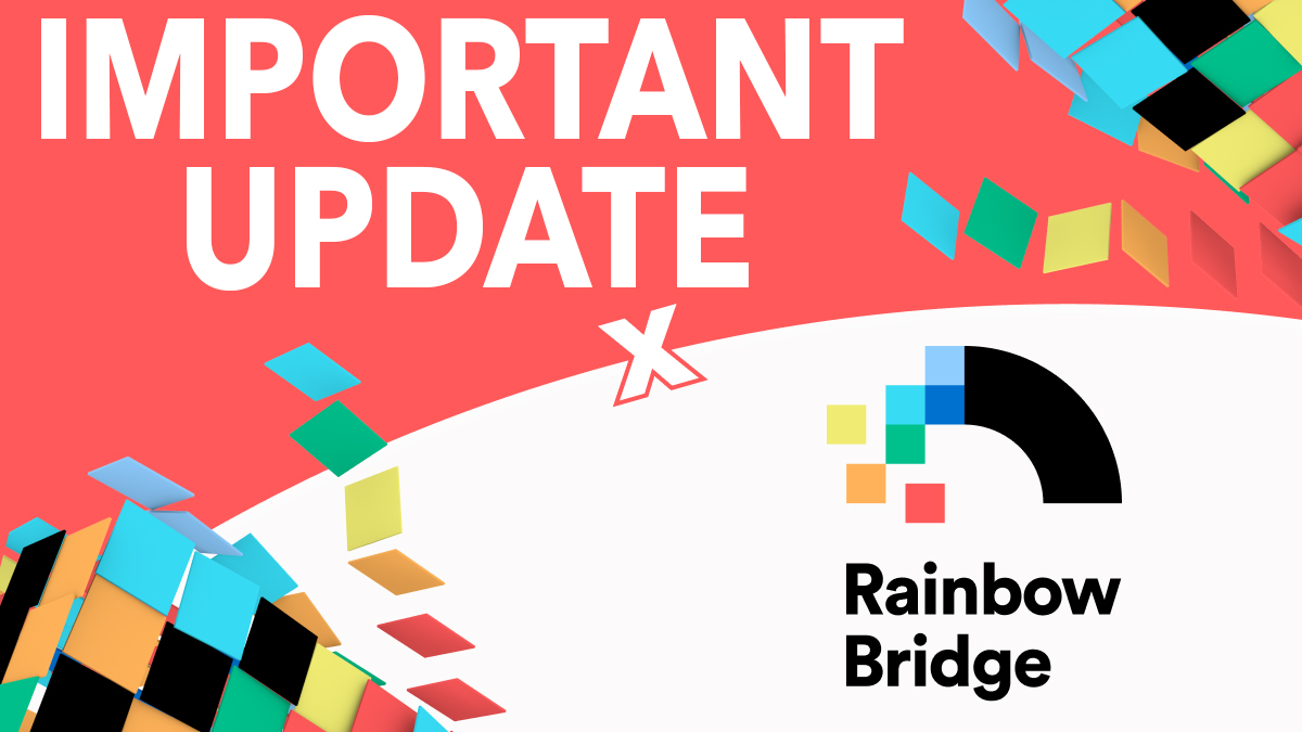 auroraisnear's tweet photo. ๐ Important Update ๐
๐ The Rainbow Bridge will be stopped at 1 PM CET this Sunday, 11th of September, because of the upcoming Ethereum Merge. https://t.co/mvdHxl1Nv7
