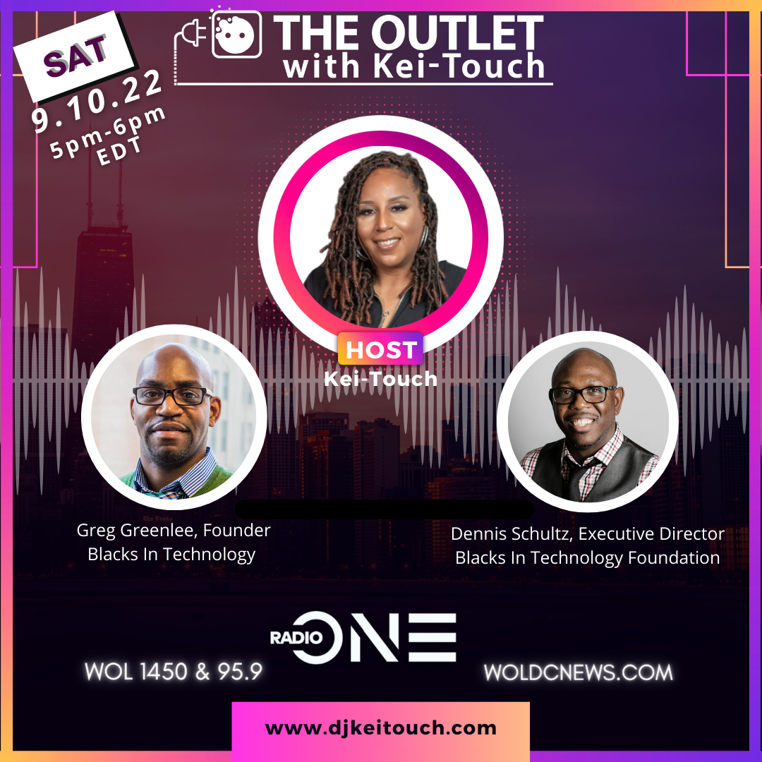 blkintechnology's tweet photo. Catch BIT Founder Greg Greenlee @BIT_greggreenle & BIT Foundation Exec. Dir. Dennis Schultz @dschultz on #RadioOneFM 95.9 w/ @DJKeiTouch today at 5pm EST. discussing the #blacksintechnology organizations & #bitcon2022 @BITnonprofit https://t.co/K9lsyfQLBu https://t.co/lTs7M0xML1