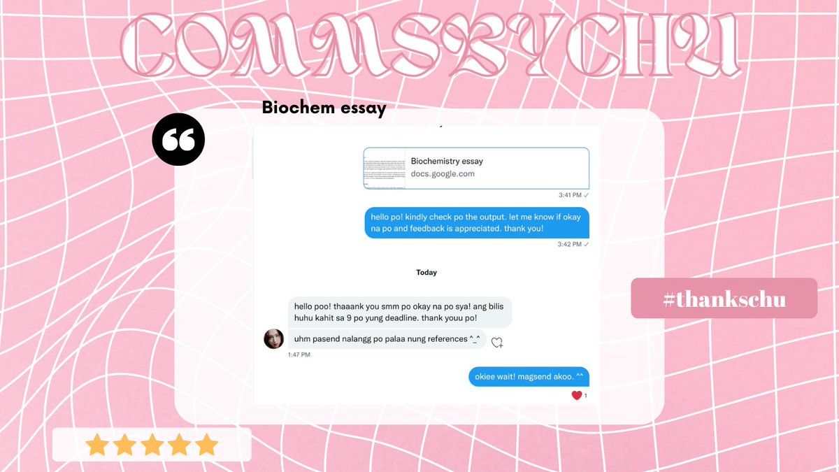 nursechuu's tweet photo. π β #thankschu !
β΄οΈ β thank you trusting me with your tasks! until next transactions.
β³ hope youβll come back again! stay safe π€
π₯» lf nursing nurse commission commissioner task rush non rush case study pathophysiology essay analysis ncp health teaching home visit plan https://t.co/xbGMW8DFpg