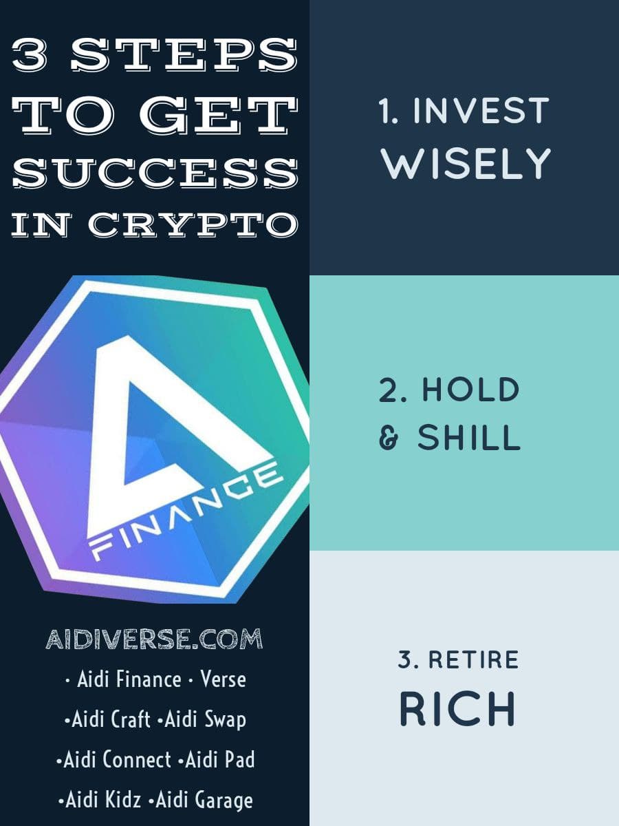 AidiToken's tweet photo. #hodl is the key to success in crypto. If you hold, you win in this game! 🚀  Take emotions out of decisions, look at the long-term goals of the project,  and you won't be disappointed. Take a look:   📈  🤑 

 #AidiFinance  #RealVerseToken https://t.co/ZRNHYBOPfK[...] https://t.co/42d4mhQjgJ