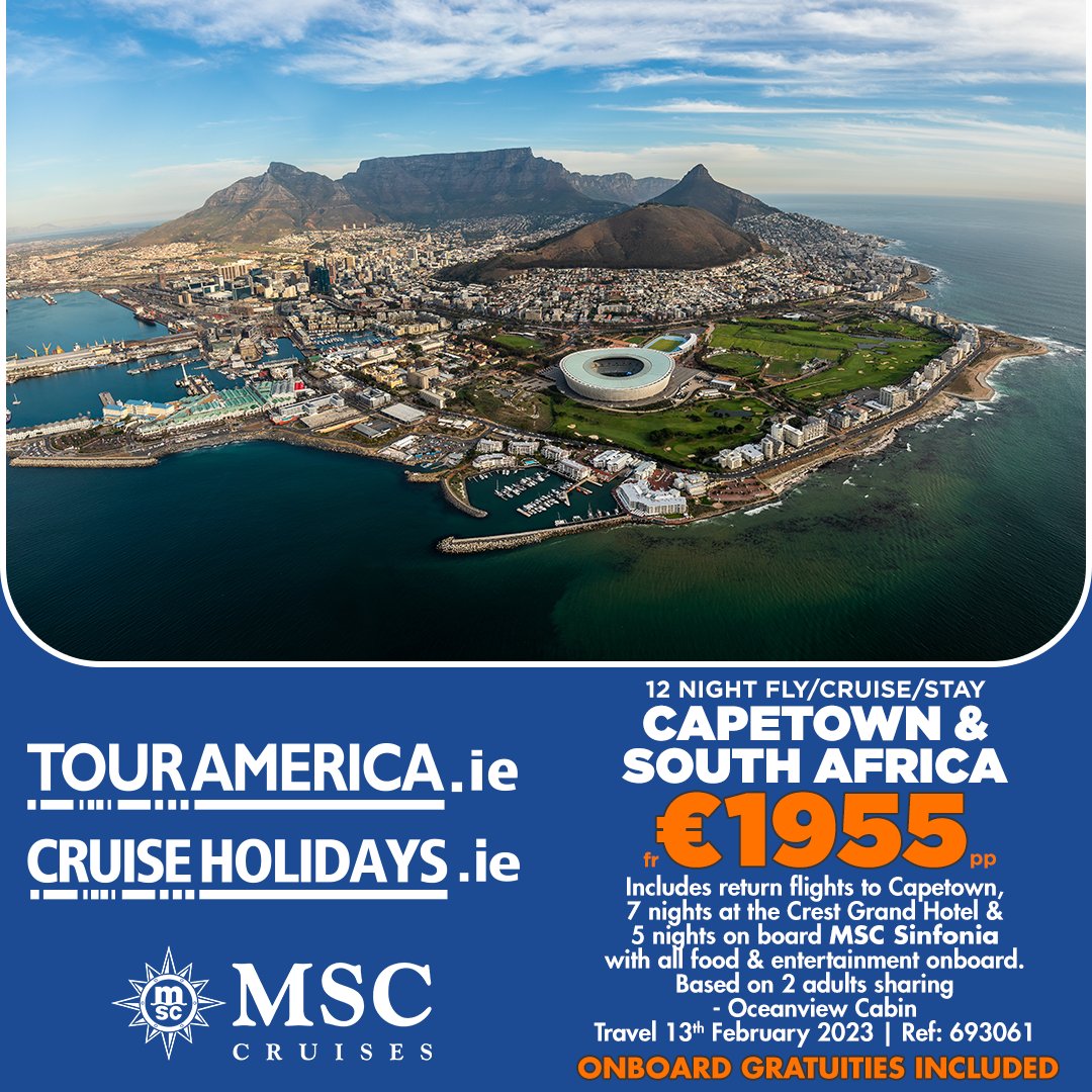 CruiseHolidayie's tweet photo. To Book:
☎ 01 8173558 (Monday-Friday) 
💻 sales@touramerica.ie
🌐https://t.co/7Z2tg1w0MP

#cruise #cruising #cruiseexperts #msc #travel https://t.co/DHqwlE8D6C
