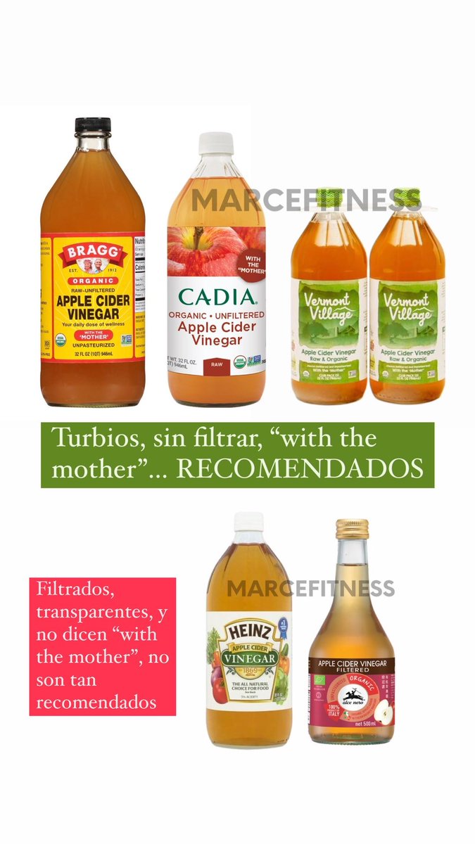 marcefitnessgt's tweet photo. Beneficios de tomar - Vinagre de Sidra de Manzana 🍎
📝: pueden tomarlo diluyendo 1 cda. en un vaso de agua, antes de comer o añadido a tu comida)

El ácido acético en el vinagre hace que los músculos absorben la glucosa más rápidamente ayudando a la mitocondrias a oxidar… https://t.co/WnAJrqJCxD