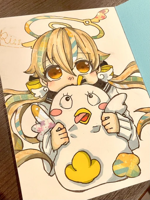 妹者がヒフミを描いてくれたので明日スペースに飾って置きます 