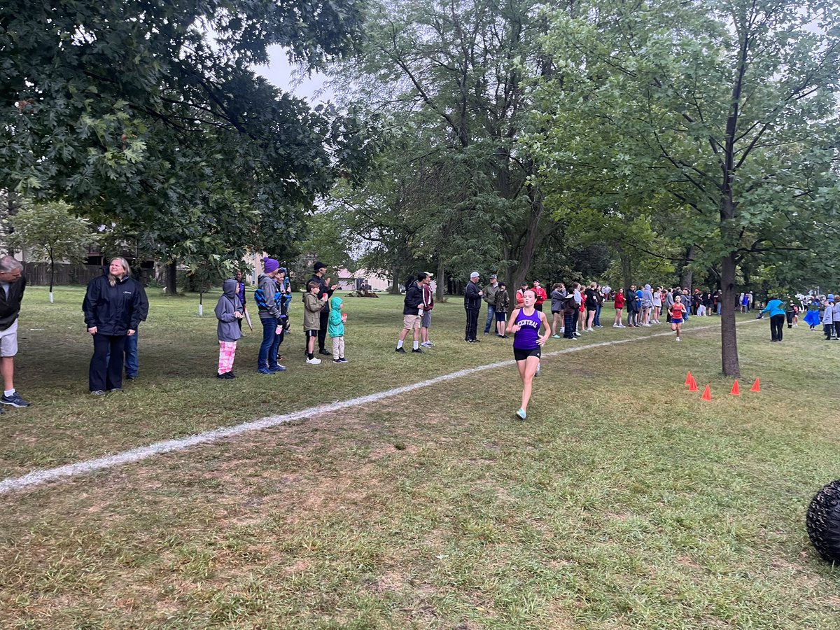 Central Varsity girls competing at Central meet.  Go Eagles!!!