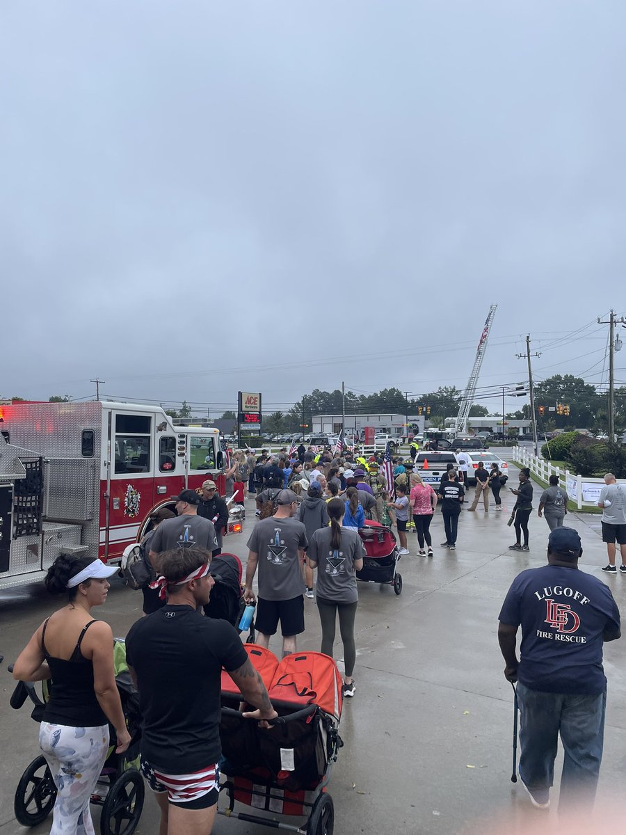 ChiefLugoff's tweet photo. Inclement weather could not stop this band of brothers and sisters and our community from doing what we have always promised. NEVER FORGET. https://t.co/0s3tYsoKrM